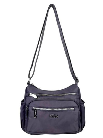 Nylon crossbody bag morado