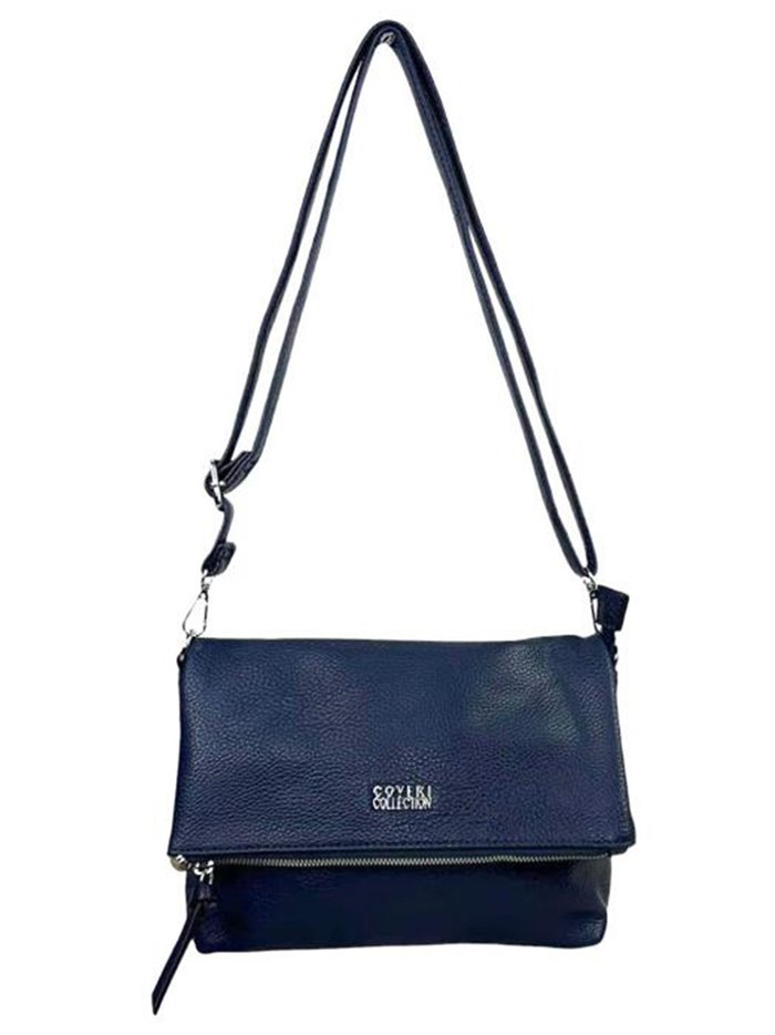 Crossbody bag with flap azul-marino