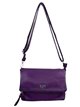 Crossbody bag with flap morado