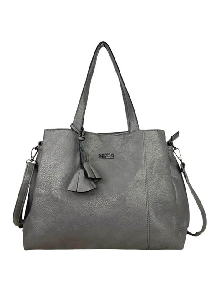 Citybag with pendant gris