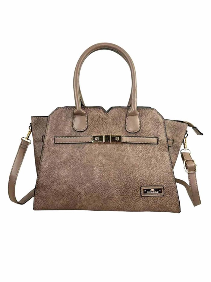 Citybag with metallic detail apricot