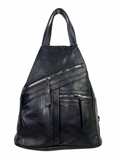 Backpack with zip negro