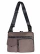 Nylon crossbody bag marron