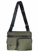 Nylon crossbody bag verde-oscuro