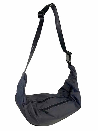 Bandolera nylon gris