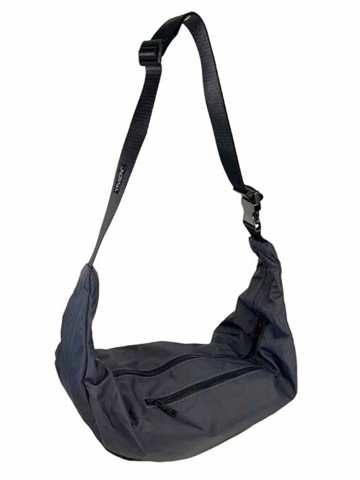 Nylon belt bag gris