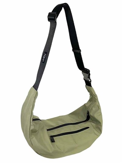 Nylon belt bag verde-claro