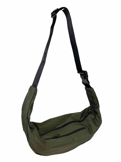 Nylon belt bag verde-oscuro