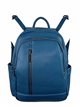 Backpack with zip azul