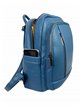 Mochila cremalleras azul