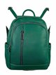 Backpack with zip verde-botella