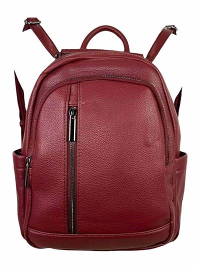 Backpack with zip rojo