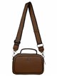 Crossbody bag with zip marron-oscuro