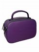 Crossbody bag with zip morado