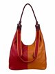 Contrast tote bag rojo