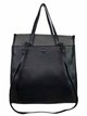 Contrast tote bag negro