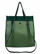 Contrast tote bag verde