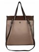 Contrast tote bag taupe