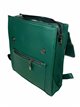 Minimal backpack with flap verde