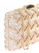 Satin braided clutch oro