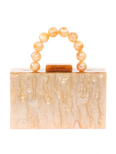 Marble effect clutch champan