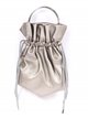 Faux leather bucket bag gris