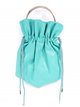 Faux leather bucket bag teal