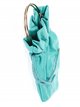 Faux leather bucket bag teal