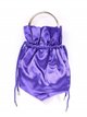 Satin bucket bag morado