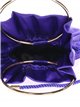 Satin bucket bag morado