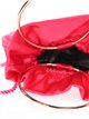 Satin bucket bag fucsia-fresa