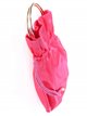 Satin bucket bag fucsia-fresa