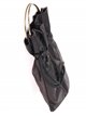 Satin bucket bag negro