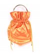 Satin bucket bag naranja