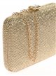 Clutch with rhinestone oro-claro