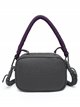 Crossbody bag with handle detail grey