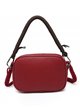 Crossbody bag with handle detail wine