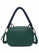 Crossbody bag with handle detail green