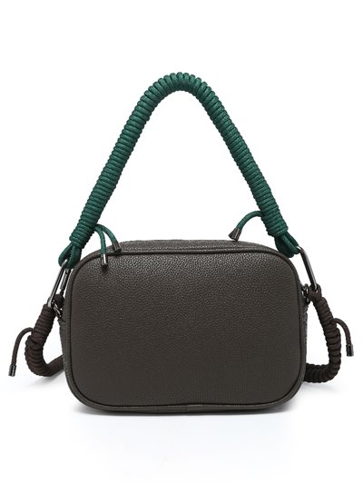 Crossbody bag with handle detail coffee