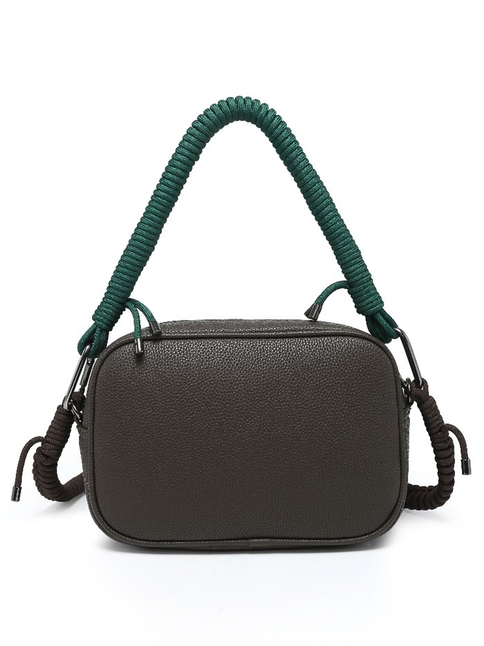 Crossbody bag with handle detail coffee