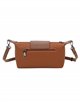 Contrast crossbody bag brown