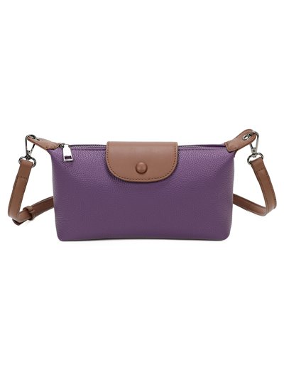 Contrast crossbody bag purple