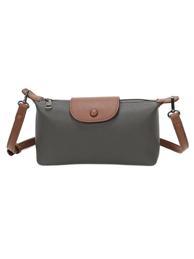 Contrast crossbody bag grey