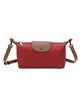 Contrast crossbody bag wine