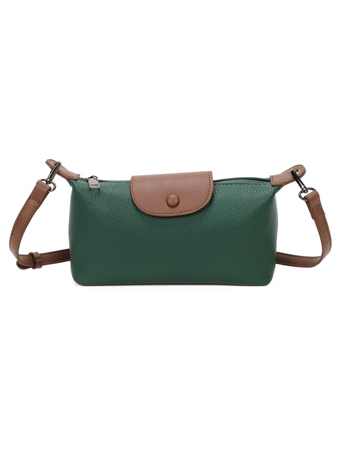 Contrast crossbody bag green