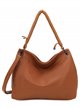 Citybag with handle detail brown