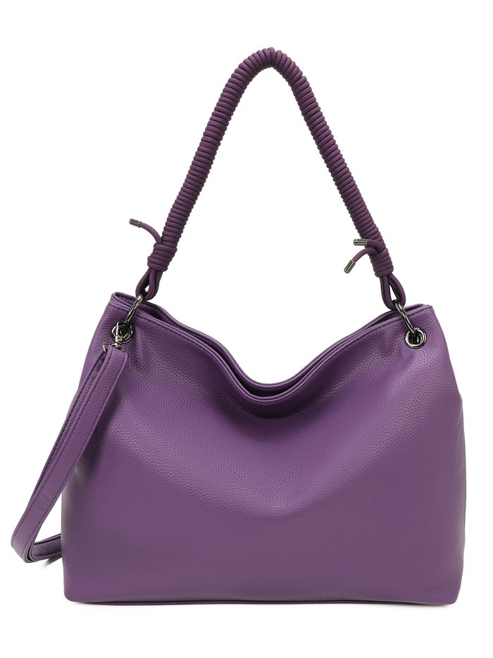 Citybag with handle detail purple