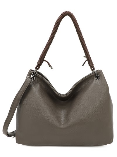 Citybag with handle detail grey