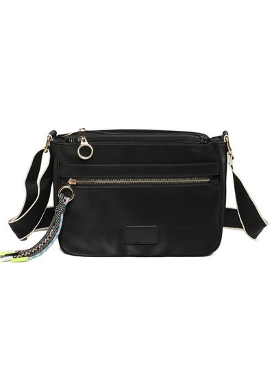 Nylon crossbody bag black