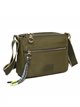 Nylon crossbody bag green